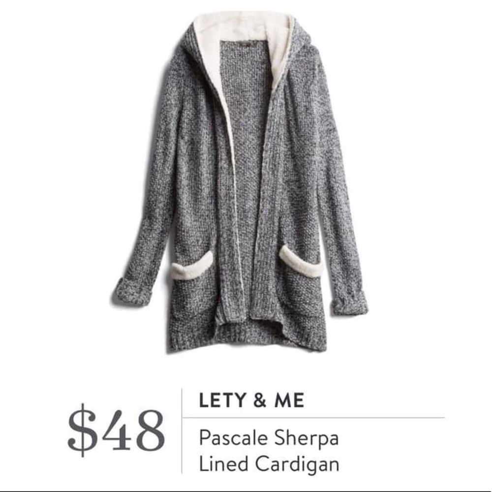 Lety & Me Sherpa Lined Cardigan - Price firm